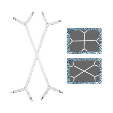 Imagem de Suporte Ajustável Universal Para Lençóis, Kit De Clipes Antiderrapante