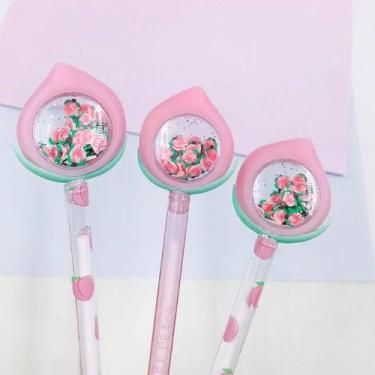 Imagem de Caneta Esferográfica Com Pingente Cristal Pêssego - Dafu