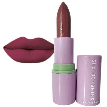 Imagem de Batom Matte Aveludado Malva Chique Shine Colors Abelha Rainha 4g