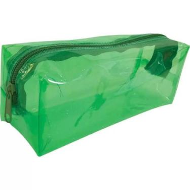 Imagem de Estojo Escolar PVC Transparente Retangular Juvenil Big Colors Marca Ki