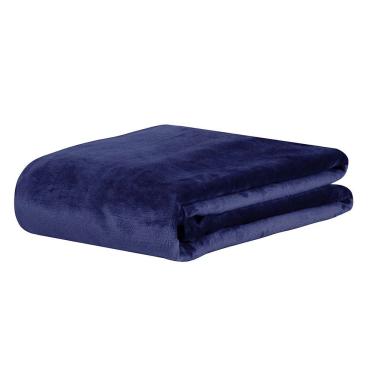 Imagem de Manta Super Soft 300g Casal 1,80mx2,20m Sonhare Marinho
