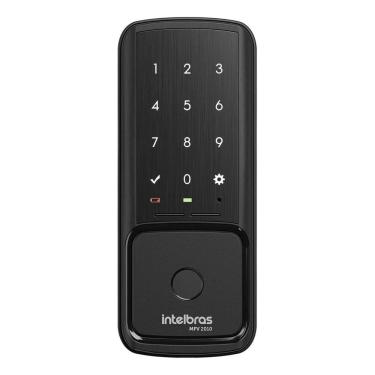 Imagem de Fechadura Digital Sobrepor Biometria Senha Preto - Intelbras