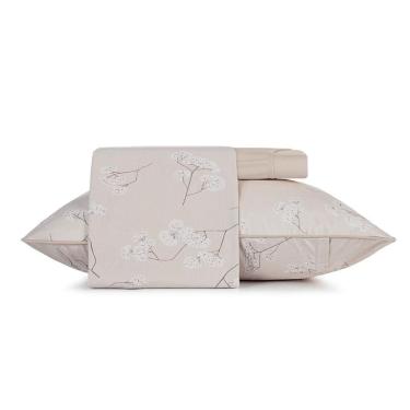 Imagem de Jogo De Cama Solteiro 3 Peças Malha Fio Penteado Pampa