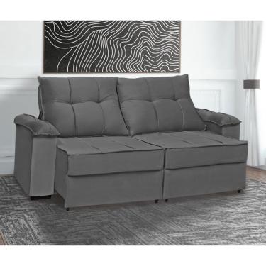 Imagem de Sofá 3 Lugares Retrátil e Recliável 200cm Veludo Chile Estofados Maciel