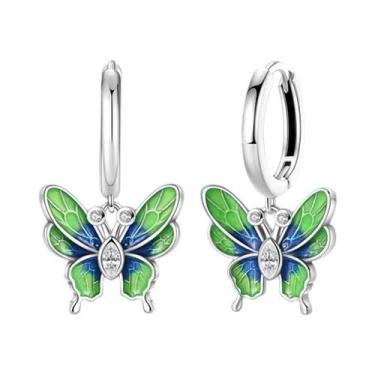 Imagem de Brincos De Estrela Do Mar Coloridos Em Prata Esterlina 925, Joias Fina