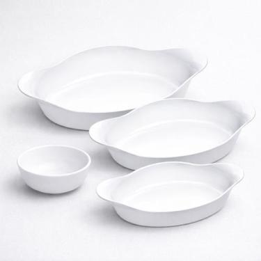 Imagem de Kit 4 Peças Marinex Opaline + Pote Vidro 220ml Vai Ao Forno - Nadir