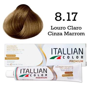 Imagem de Coloração Itallian Color 8.17 Louro Claro Cinza Marrom - Itallian Hair