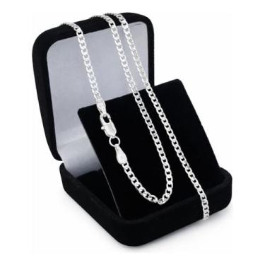 Imagem de Corrente prata 925 Grumet Italiana Masculina 2mm 60cm - amir joias, Pr