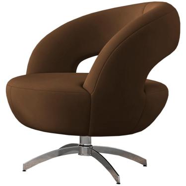 Imagem de Poltrona Decorativa Onix Sl 942 Base Giratória Tecido Veludo Molufan Estofados