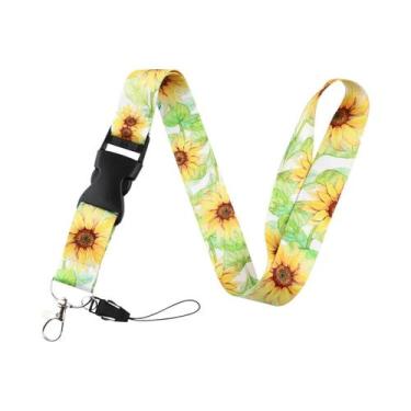 Imagem de Cordão De Pescoço Com Estampa De Borboleta E Lua, Suporte Para Crachá 