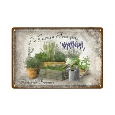 Imagem de Placa De Metal Vintage Com Flores Para Decoração De Parede De Jardim, 