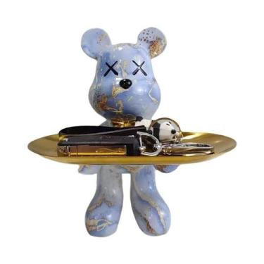 Imagem de Estatueta De Urso Moderna De Graffiti De 21cm, Decoração Para Casa, Es