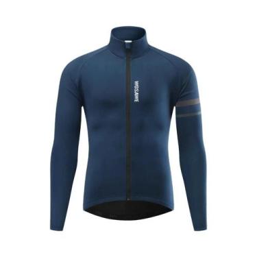 Imagem de Jaqueta Térmica Masculina Para Ciclismo De Inverno Com Forro De Fleece