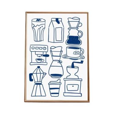 Imagem de Impressão Em Tela Minimalista Espanhola but First Cafecito, Arte De Pa
