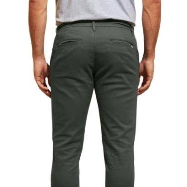 Imagem de Calça de Sarja Chino Com Bolso Traseiro Embutido Alfaiataria-Masculino