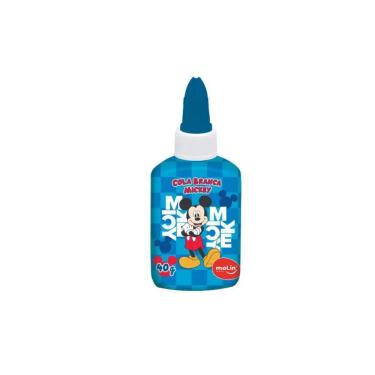 Imagem de Cola Branca Molin do Brasil Mickey Mouse Molin Estampa 3 Atóxica para Papel Cartolina Fotos e Tecidos 40G 1 Unidade