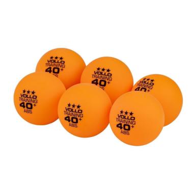 Imagem de Bola de Tênis de Mesa Ping-Pong Training 3 Estrelas ABS 6 Unidades Laranja Vollo-Unissex