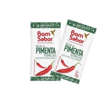 Imagem de Molho de Pimenta 3g Sachês - Kit com 60 - Bom Sabor