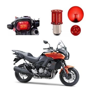 Imagem de Lâmpada Led Freio 2 Polos Sequencial Strobo Moto Versys 1000 2012 2013