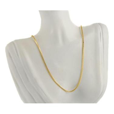 Imagem de Colar Feminino Ouro 18k Corrente Veneziana 1.2 70 Cm Cordão Amarelo - 