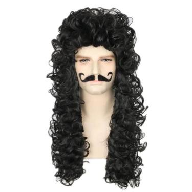 Imagem de Peruca de fantasia Topcosplay Pirate Captain para Halloween masculino/