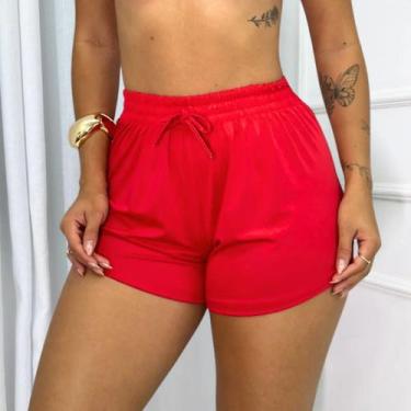 Imagem de Shortinho Moda Feminina Saida de Praia Piscina Confortavel Poliamida -