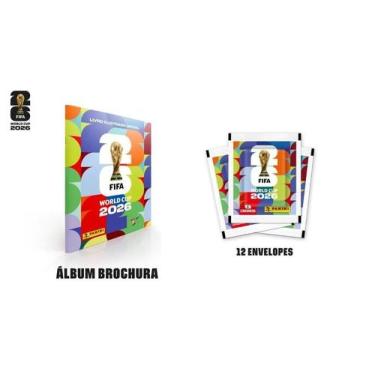 Imagem de Copa Do Mundo 2026 - Álbum Capa Cartão + Kit 12 Envelopes - FIFA WORLD