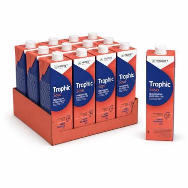 Imagem de Kit 12 un Trophic Soya - 1L Sabor Baunilha Prodiet