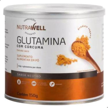 Imagem de Glutamina Com Curcumin Vegano 150g Nutrawell-Unissex