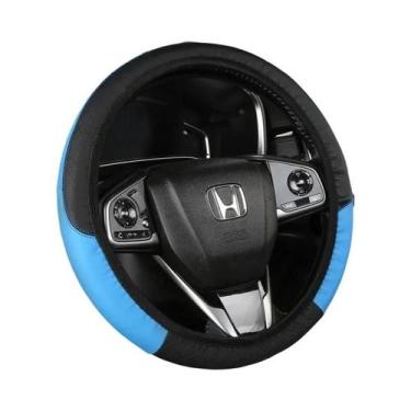 Imagem de Capa De Volante De Carro Em Couro PU Antiderrapante E Respirável Em Fi