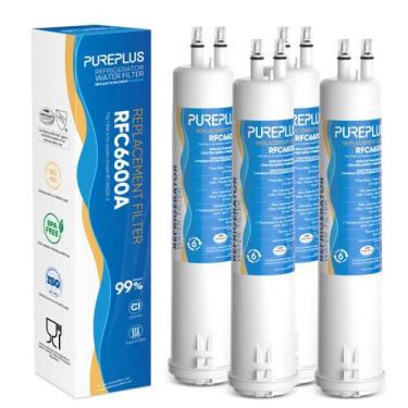 Imagem de Filtro de água para geladeira PUREPLUS 4396841 compatível com 4 pacote