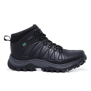 Imagem de Bota Coturno Masculino Tênis Adventure Trilha Trabalho Em Couro Legitimo-Masculino