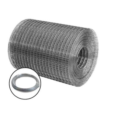 Imagem de Tela Soldada 25mm 25m x 0,50m + Arame Galvanizado 18 BWG 10m - Telas M