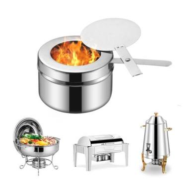 Imagem de Fogareiro Acendedor Para Rechaud 9 Cm Aço Inox - Losan