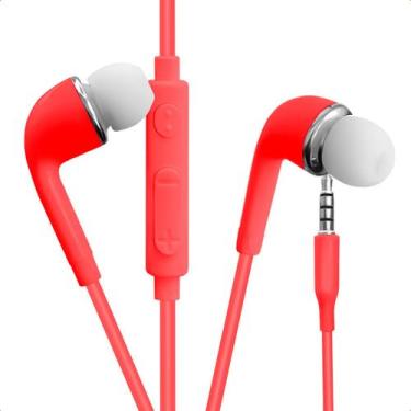 Imagem de Fone IntraAuricular com Fio P2 3,5mm com Microfone Som Estéreo Potente