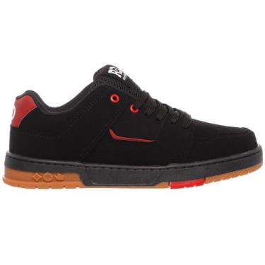 Imagem de Tênis Redikal Skate RKT489 Masculino Preto, Preto vermelho, 40