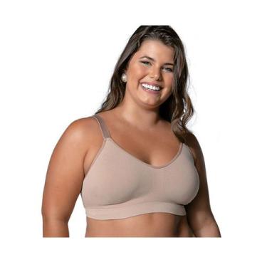 Imagem de Sutiã Reforço Ultraleve Plus DeMillus 061156 Veste 48 a 52, Bege, UN