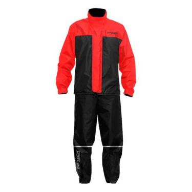 Imagem de Capa chuva gp tech siena nylon premium pretavermelha p/s impermeável b