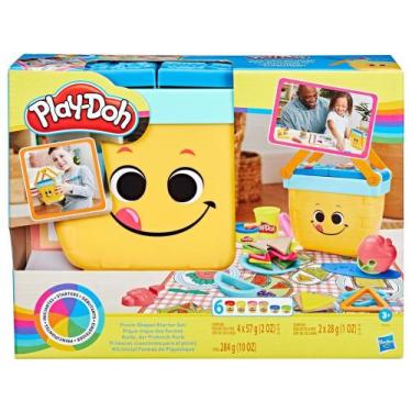 Imagem de Kit Massinha Play-Doh Picnic Shapes Starter Hasbro - com Acessórios