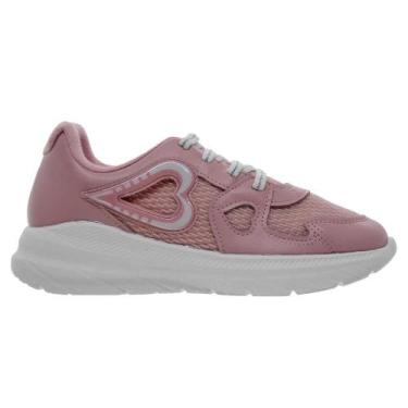 Imagem de Tênis Casual Infantil Menina Molekinha 2584.102 Rosa, 31, Rosa