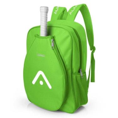 Imagem de Mochila Raqueteira Beach Tennis Cinza Alma Genius, Verde