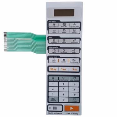 Imagem de Membrana Teclado Microondas Midea Mtas21 Mtas22 Liva Mideia - Compatív