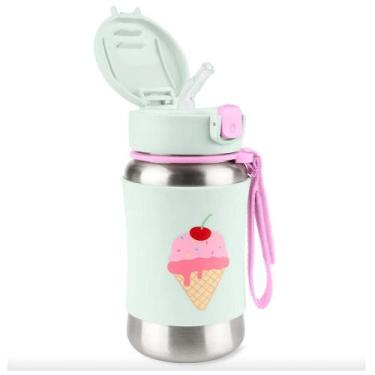 Imagem de Garrafa Térmica de Inox Skip Hop Spark Style Sorvete Rosa, Único, Rosa