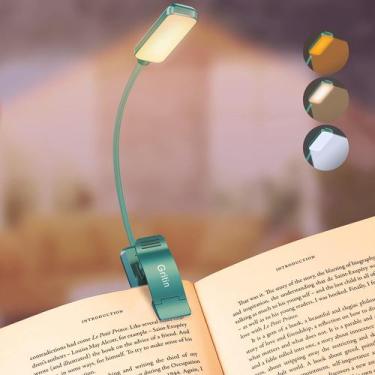Imagem de Book Light Gritin 9 LED recarregável com 3 temperaturas de cor