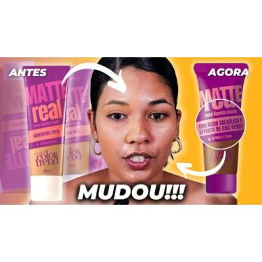 Imagem de Base líquida Matte Real cor 330Q extrato de cha verde - AVON