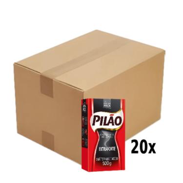 Imagem de Café Pilão Extra Forte 500g Caixa com 20 Unidades