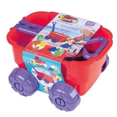 Imagem de Brinquedo Carrinho de Praia Play Time com Acessórios - Cotiplas