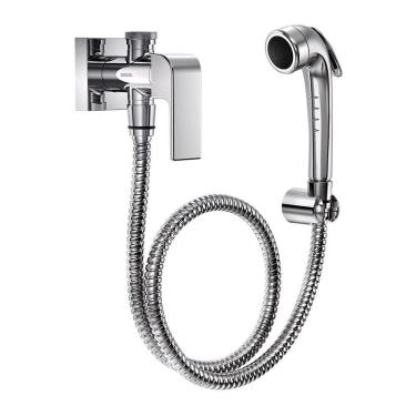 Imagem de Ducha Higiênica Vougan 90008849006 com Registro e Derivação Acionamento Alavanca e Gatilho Cromada Docol