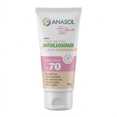 Imagem de Protetor Solar Anasol FPS 70 Antioleosidade Clareador 40g