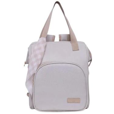 Imagem de Mochila de Maternidade Média Pirulitando Baby Encanto Marfim, Creme